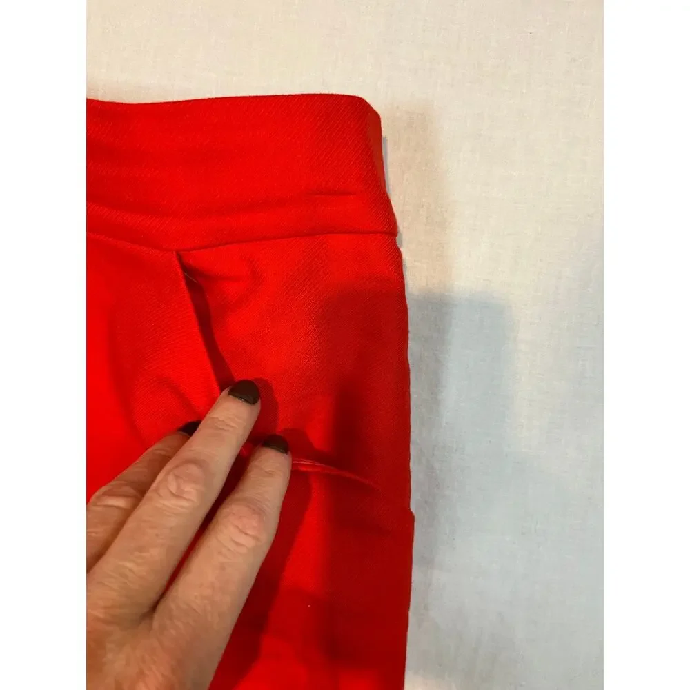 J. Crew The Pencil Skirt Red‎ Cotton 6